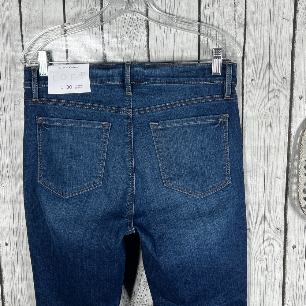 Loft modern skinny jeans size 10 - Picture 6 of 13
